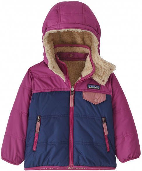 Patagonia Baby's Reversible Tribbles Hoody Winterjack Months, purper