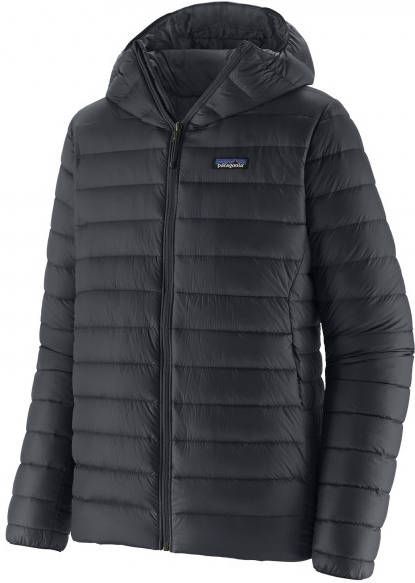 Patagonia Down Sweater Hoody Donsjack, zwart/grijs