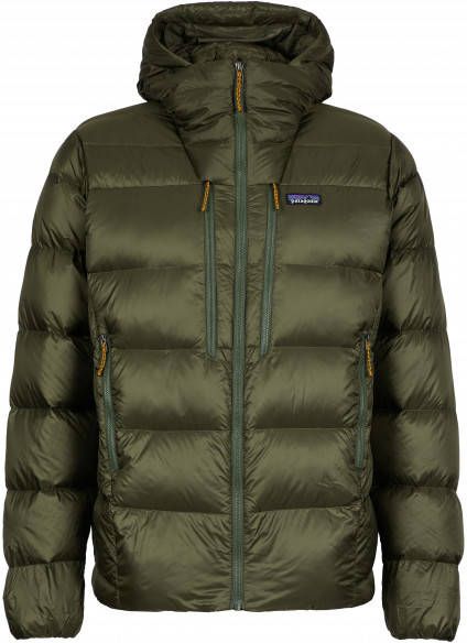 Patagonia Fitz Roy Down Hoody Donsjack, olijfgroen