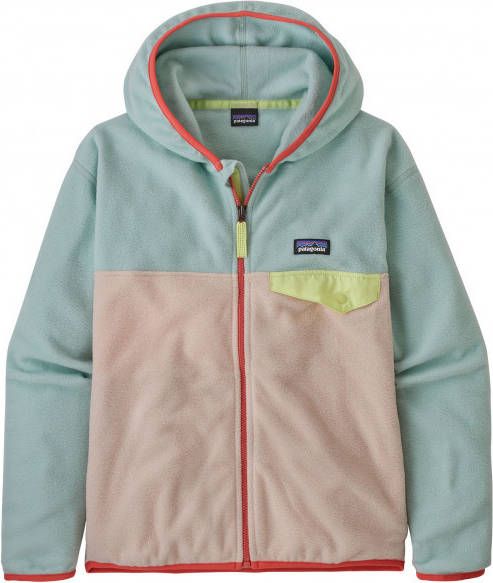 Patagonia Girls Micro D Snap T Jacket Fleecevest, grijs/beige