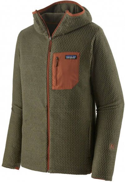 Patagonia R1 Air Full Zip Hoody Fleecevest, olijfgroen