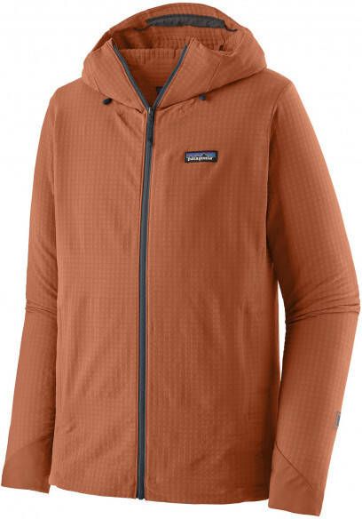 Patagonia R1 TechFace Hoody Softshelljack, bruin