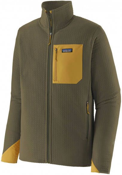 Patagonia R2 Techface Jacket Fleecevest, olijfgroen