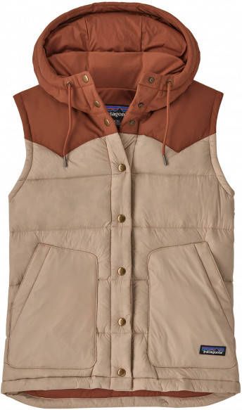 Patagonia Women's Bivy Hooded Vest Donzen bodywarmer, beige