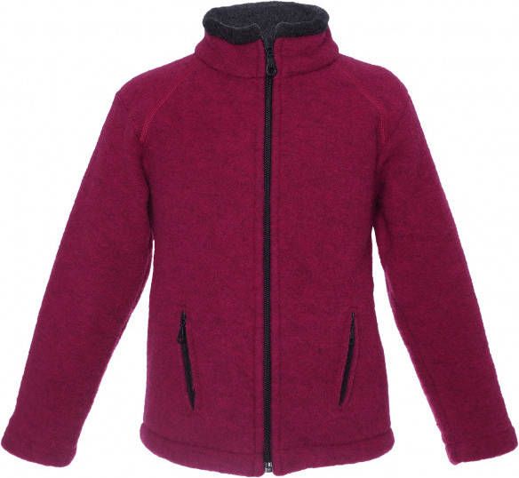 Reiff Kid's Wollfleecejacke Colori Merinovest/104, purper/rood