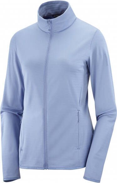 Salomon Women's Outrack Full Zip Mid Fleecevest, purper
