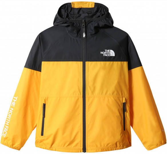 The North Face Boy's Windwall Hoodie Windjack, oranje/zwart