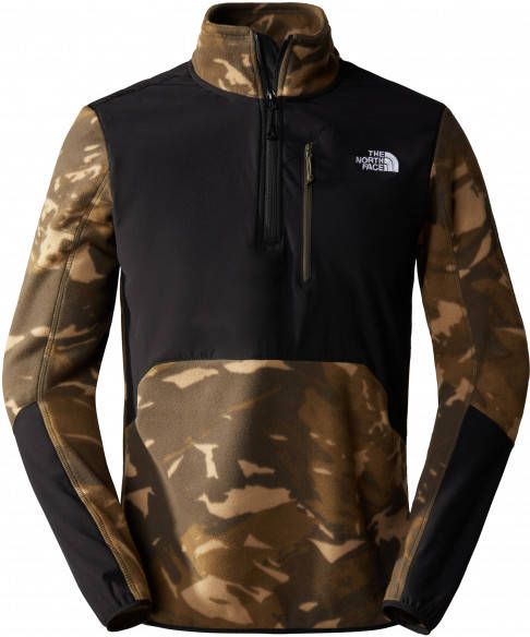 The North Face Glacier Pro 1/4 Zip Fleecetrui, zwart/bruin