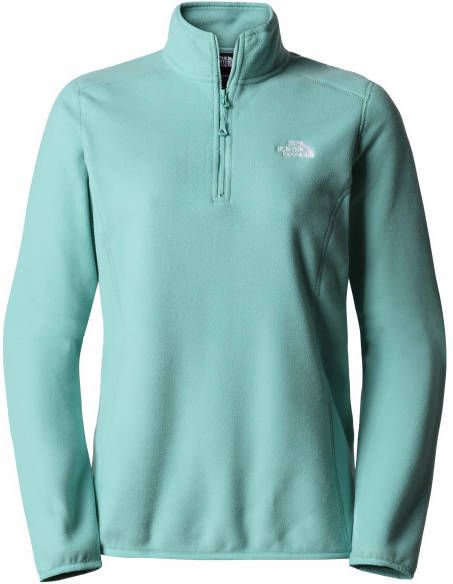 The North Face Women's 100 Glacier 1/4 Zip Fleecetrui, turkoois