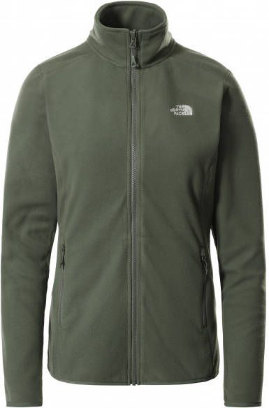 The North Face Women's 100 Glacier FZ Fleecevest, olijfgroen