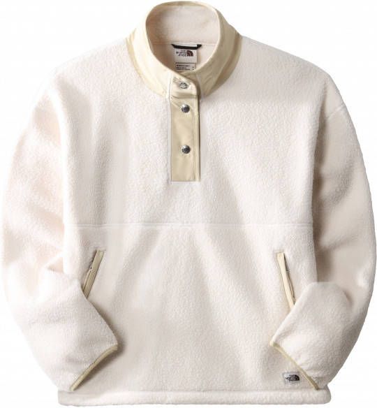 The North Face Women's Cragmont Fleece 1/4 Snap Fleecetrui, wit