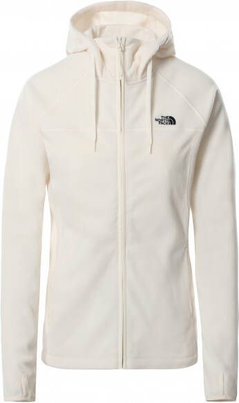 The North Face Women's Homesafe Full Zip Fleece Hoodie Fleecevest, wit/grijs