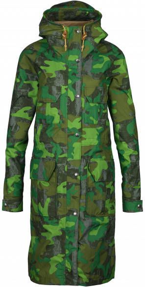 The North Face Women's Printed 76 Mountain Parka Lange jas, olijfgroen
