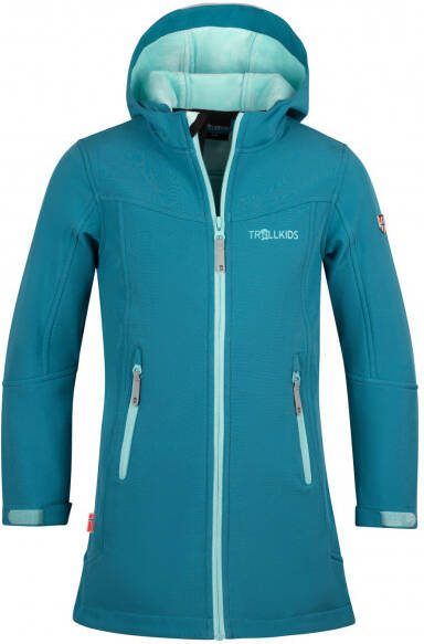 Trollkids Girl's Lillesand Coat Softshelljack turkoois