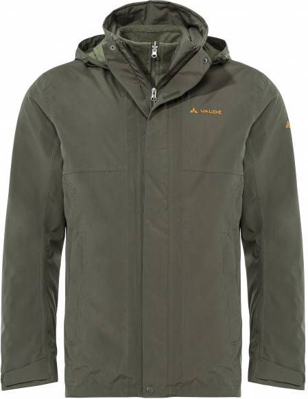 Vaude Rosemoor 3in1 Jacket 3 in 1 jas, olijfgroen