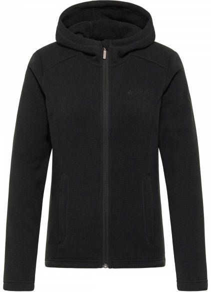 Vaude Women's Aland Hooded Jacket Fleecevest zwart