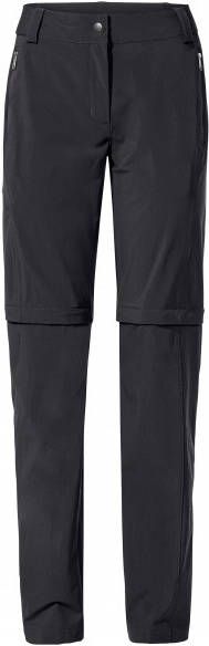Vaude Women's Farley Stretch Zip Off T Zip Pants II Trekkingbroek Regular, zwart