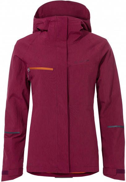 Vaude Women's Yaras Warm Rain Jacket Fietsjack rood