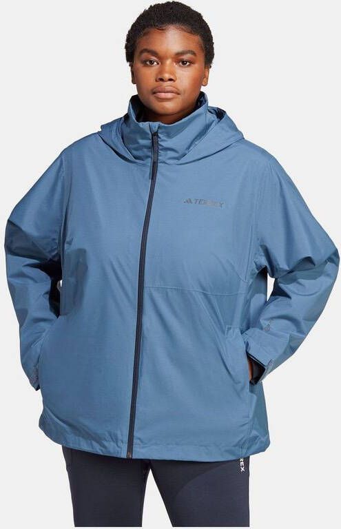 Adidas Multi Rain.Ready Hardshell Jas Dames Blauw