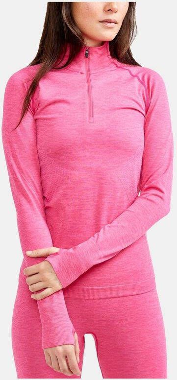 Craft Core Dry Active Comfort HZ Thermoshirt Dames Donkerroze