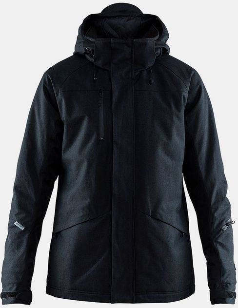 Craft Mountain Padded Jas Zwart/Donkergrijs Mengeling