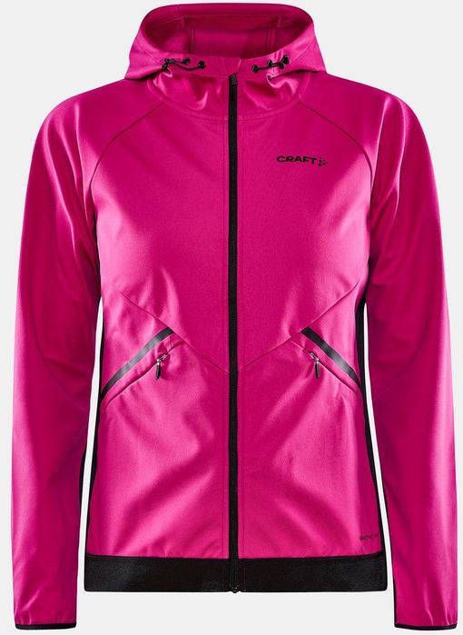 Craft Glide Hood Jacket Dames Roze
