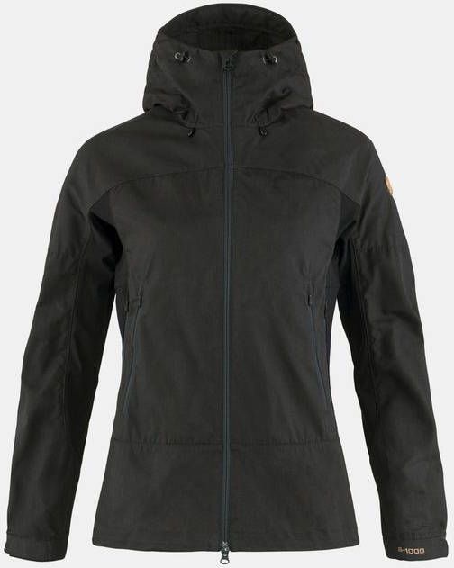 Fjä, llrä, ven Abisko Lite Trekking Jacket Dames Donkergrijs/Zwart