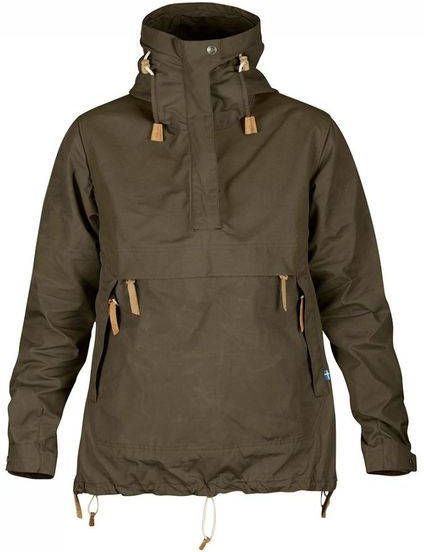 Fjä, llrä, ven Anorak No.8 Jas Dames Donkerkaki