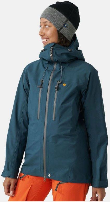Fjä, llrä, ven Bergtagen Eco Shell Harshell Jas Dames Marineblauw