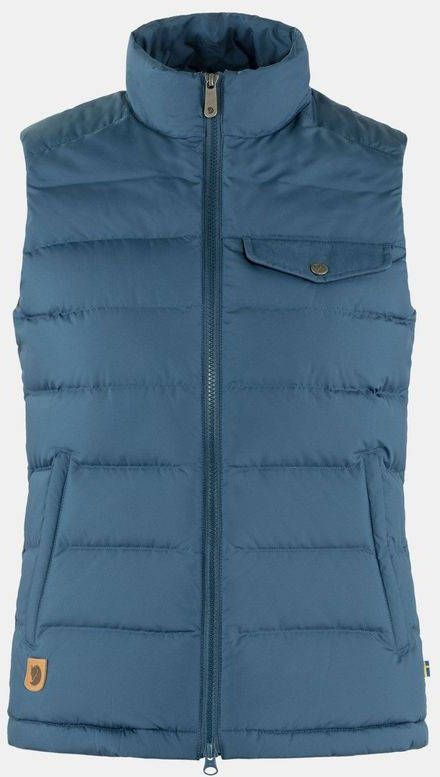 Fjä, llrä, ven Greenland Down Liner Bodywarmer Dames Blauw