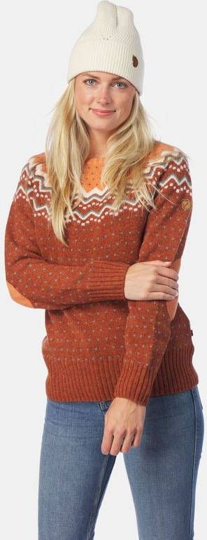 Fjä, llrä, ven Ö, vik Knit Trui Dames Oranje