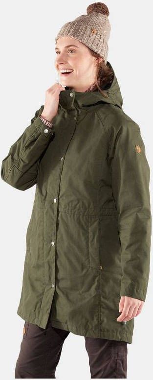 Fjä, llrä, ven Karla Hydratic Hardshell Jas Dames Groen
