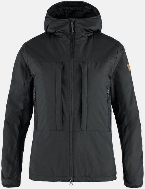 Fjä, llrä, ven Keb Wool Gevoerde Jas Dames Zwart