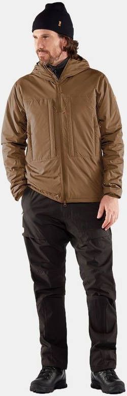 Fj&#xE4, llr&#xE4, ven Keb Wool Gevoerde Jas Middenbruin