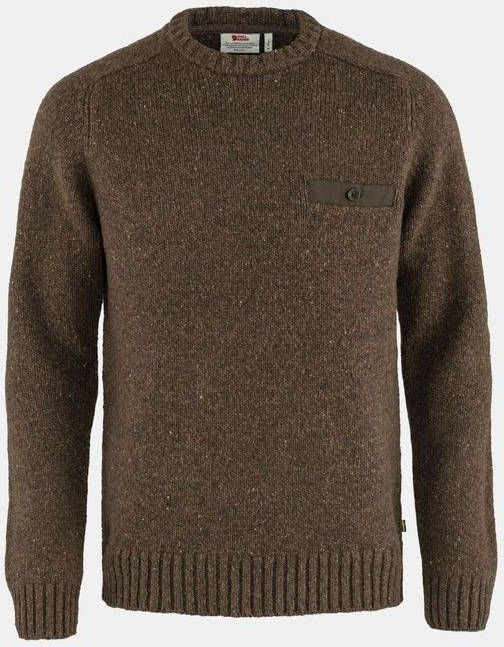 Fj&#xE4, llr&#xE4, ven Lada Round neck Sweater Donkerbruin