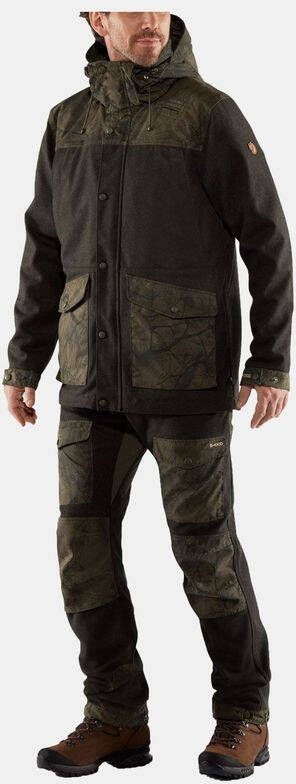 Fjä, llrä, ven Vä, rmland Wool Jas Olijfgroen/Ass. Camouflage