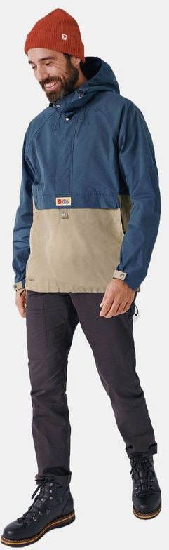 Fj&#xE4, llr&#xE4, ven Vardag Anorak Jas Donkerblauw/Zandbruin