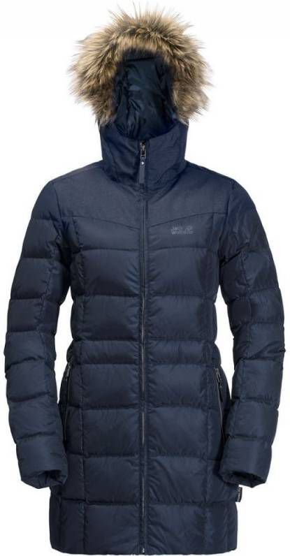 Jack Wolfskin Baffin Island Jas Dames Donkerblauw Jack Wolfskin Baffin Island Jas Dames Donkerblauw