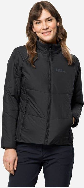 Jack Wolfskin Bergland Gevoerde Dames Jas Zwart