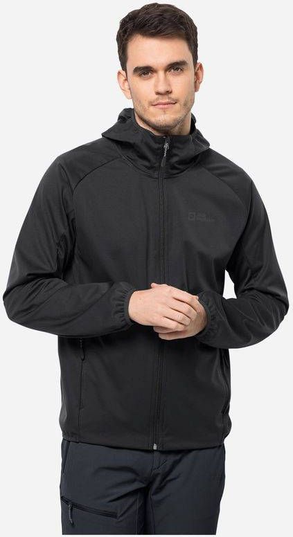 Jack Wolfskin Feldberg Hoody Softshell Jas Zwart
