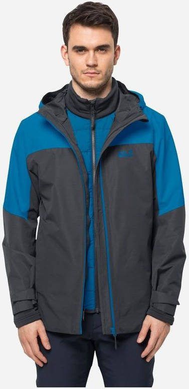 Jack Wolfskin Glaabach 3In1 Jas Blauw