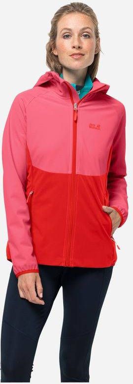 Jack Wolfskin Go Hike Softshell Dames Roze