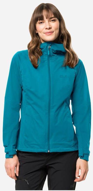 Jack Wolfskin Highest Heak Hardshell Jas Dames Blauw
