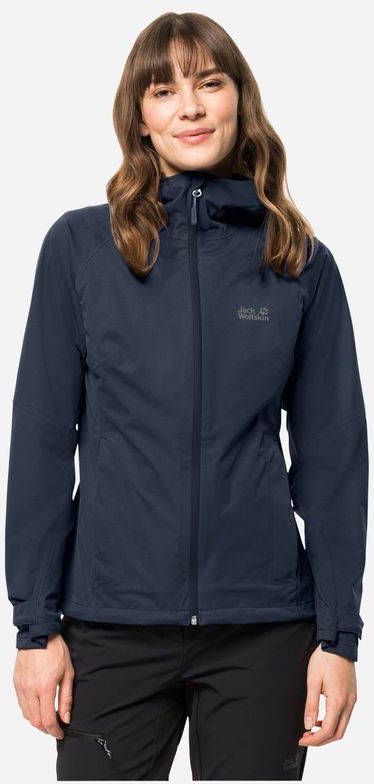 Jack Wolfskin Highest Heak Hardshell Jas Dames Blauw