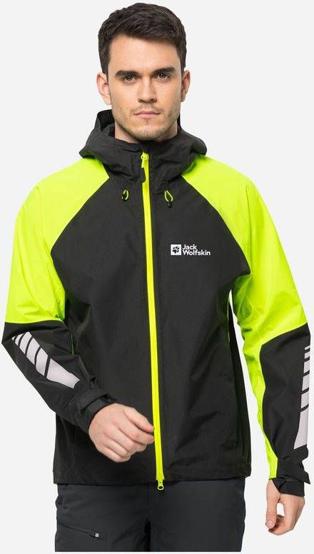 Jack Wolfskin Morobbia 2L Hardshell Fietsjas Geel