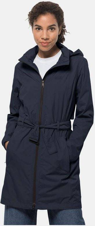 Jack Wolfskin Norden Port Coat Dames Blauw