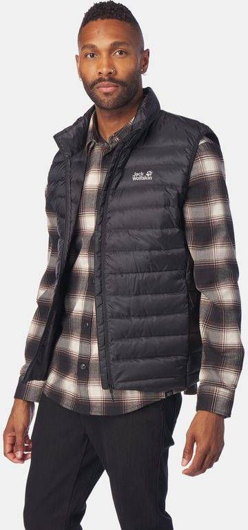 Jack Wolfskin Pack & Go Down Bodywarmer Zwart