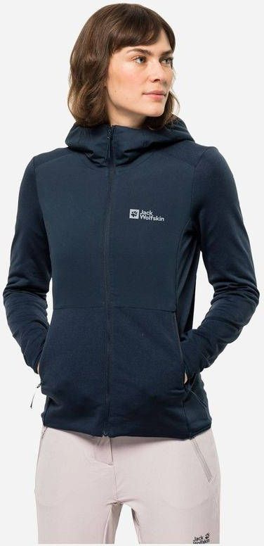 Jack Wolfskin Pack & Go Hybride Dames Jas Blauw