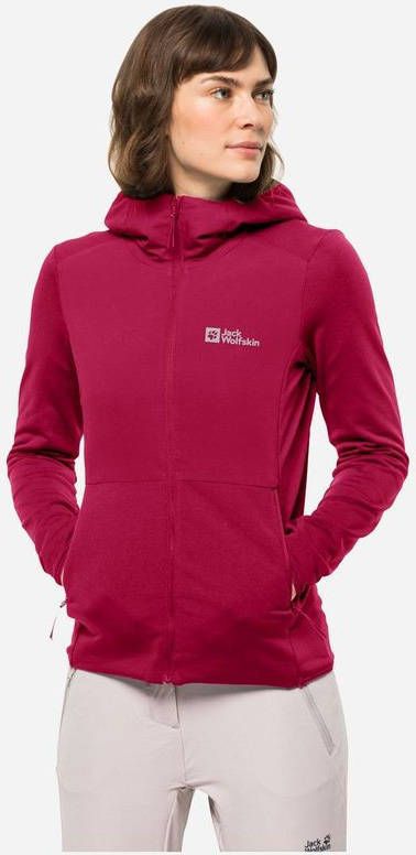 Jack Wolfskin Pack & Go Hybride Dames Jas Rood