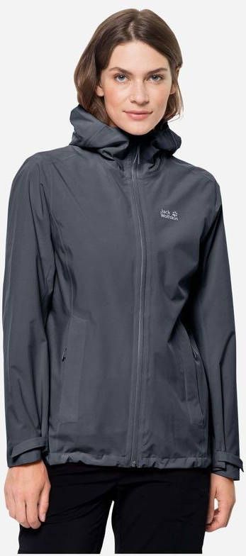 Jack Wolfskin Pack & Go Shell Jas Dames Blauw